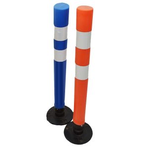 Hito desmontable abatible Azul - Naranjo 90 cm
