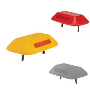 Tachon bidireccional rectangular C/Vastago Blanco / Amarillo / Rojo