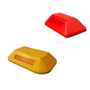 Tachon bidireccional rectangular S/Vastago Amarillo / Rojo
