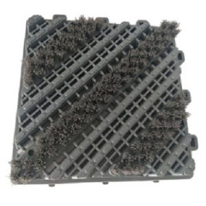 Piso Limpiapiés 3 cepillo 150 x 150 x 25 mm